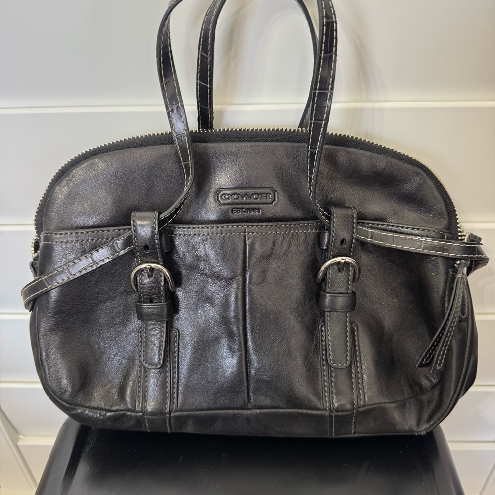 Coach Black Leather Handbag
